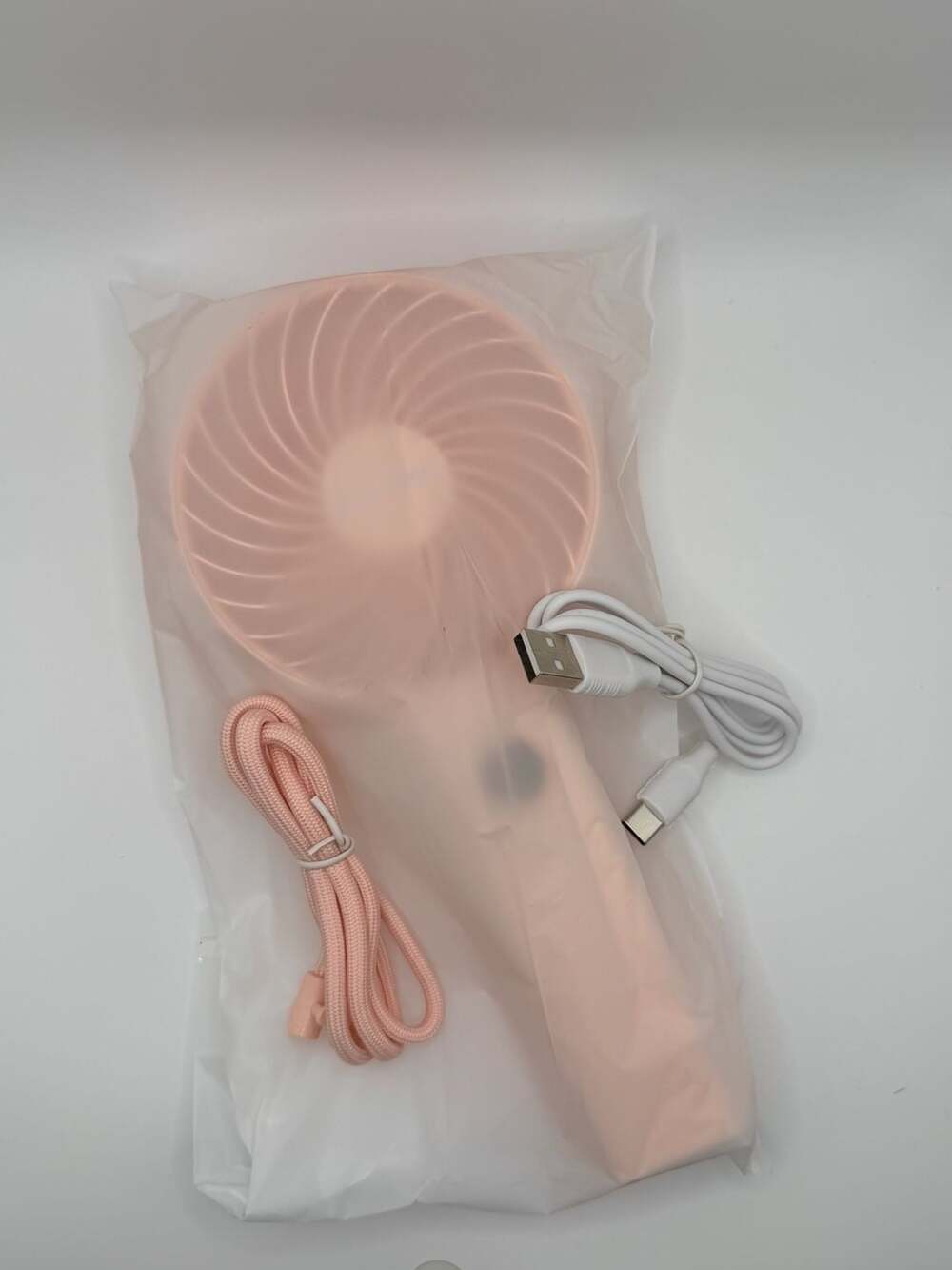 SWEETFULL S2 Handheld Fan 5000mAh Portable Foldable 6-Speed - Pink